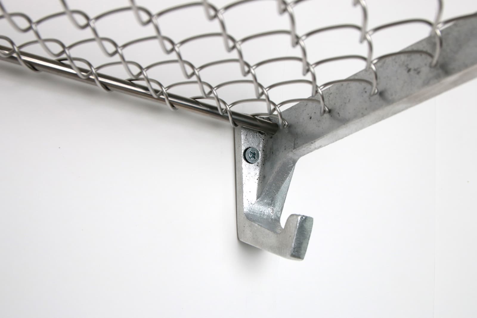 ワイヤーラック アルミ W695 SF-RK002-04-G141 アルミタイプはアーム部分にフックが付いています