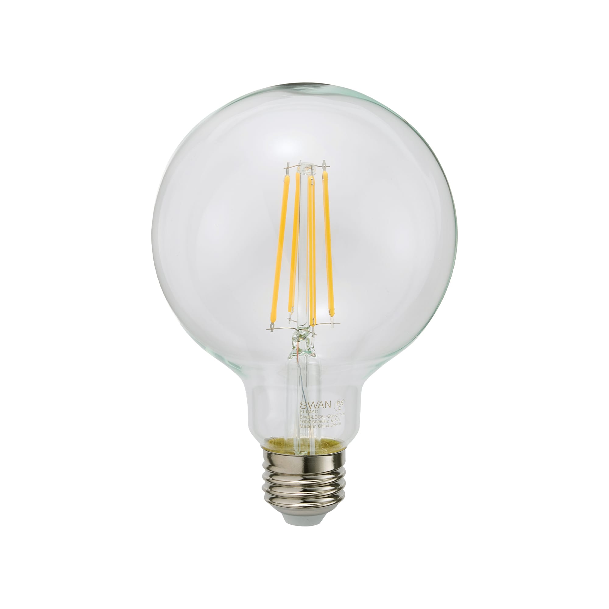ビンテージLED電球 LEDボール95(E26)60W相当 2700K LT-BB002-07-G141 60W相当と明るいタイプのフィラメント型LED電球