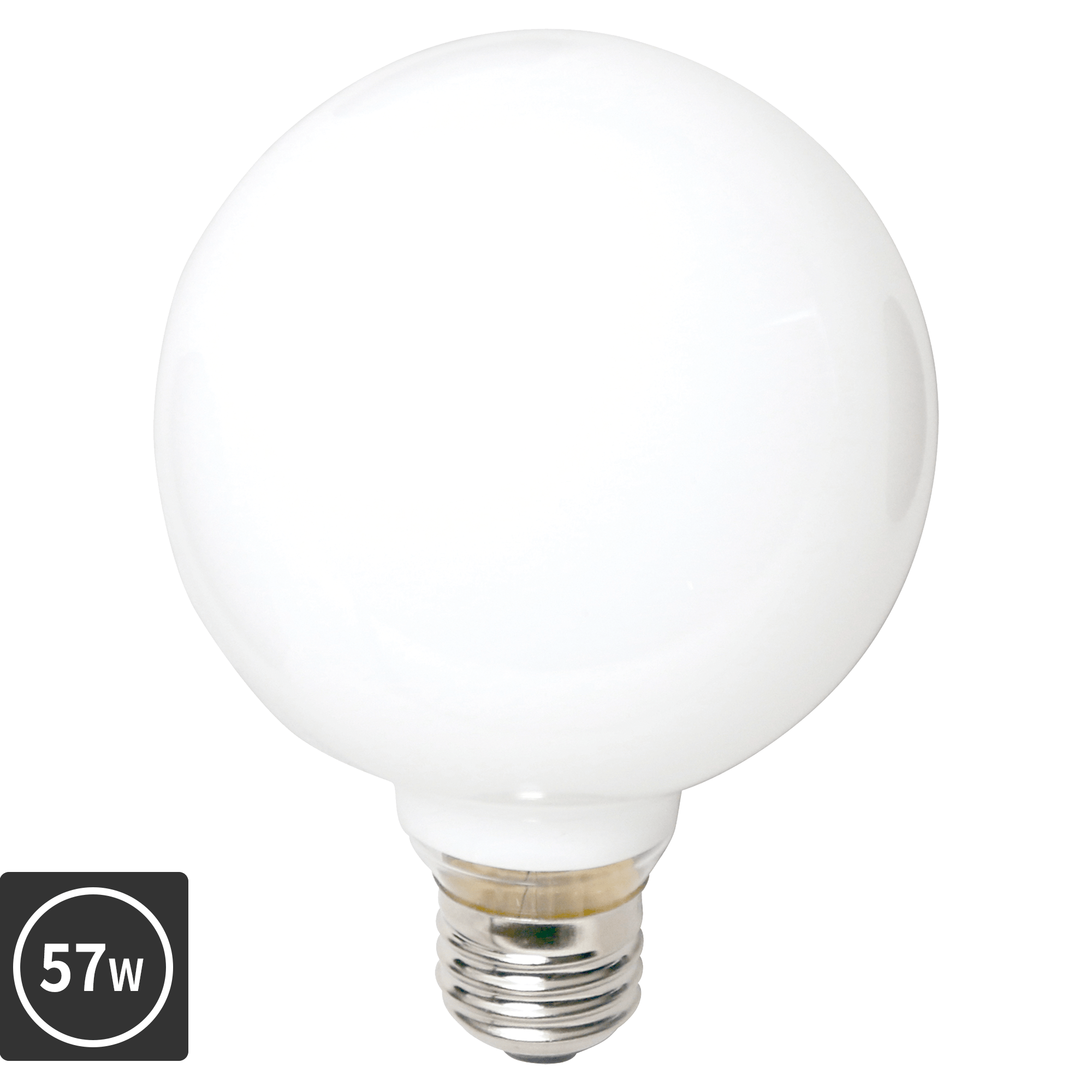 白熱ボール電球白熱ホワイトボール95(E26)57W
