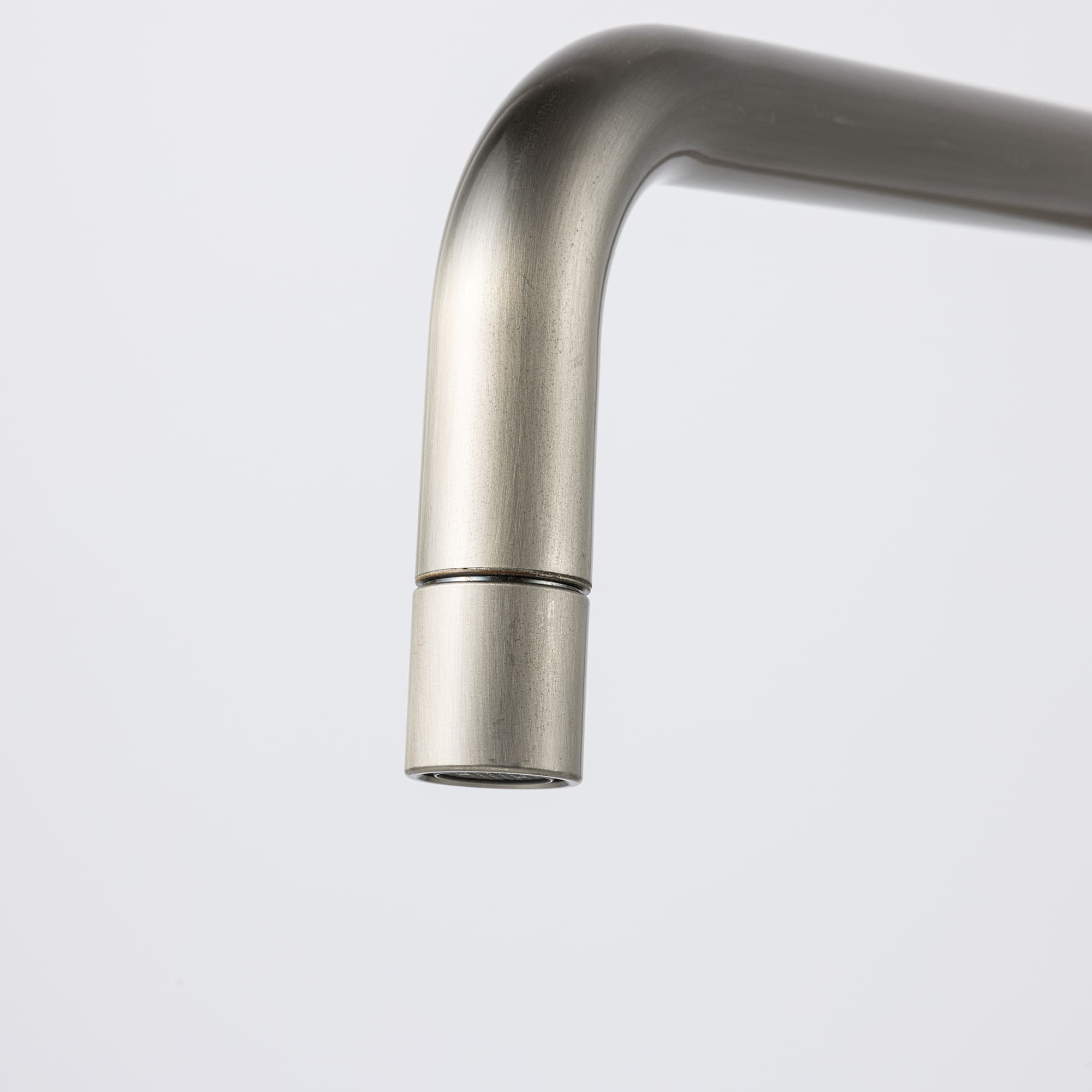 ニッケルサテン水栓 ベントネック混合栓 KB-TP005-01-G141