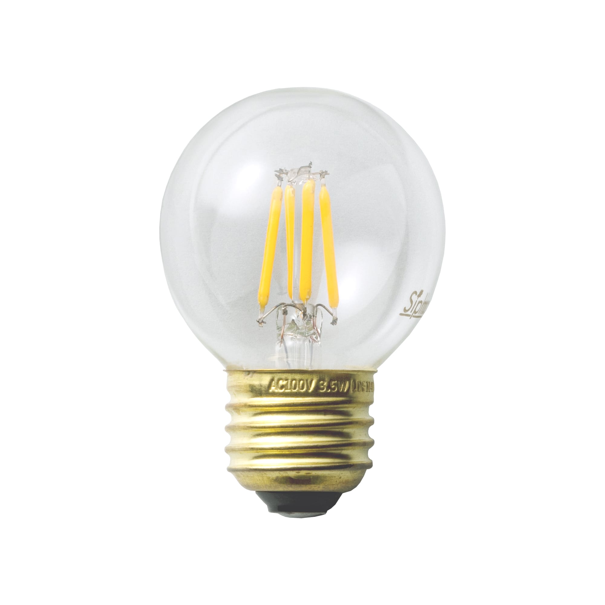 ビンテージLED電球 LEDボール50(E26)40W相当 2700K LT-BB002-21-G141
