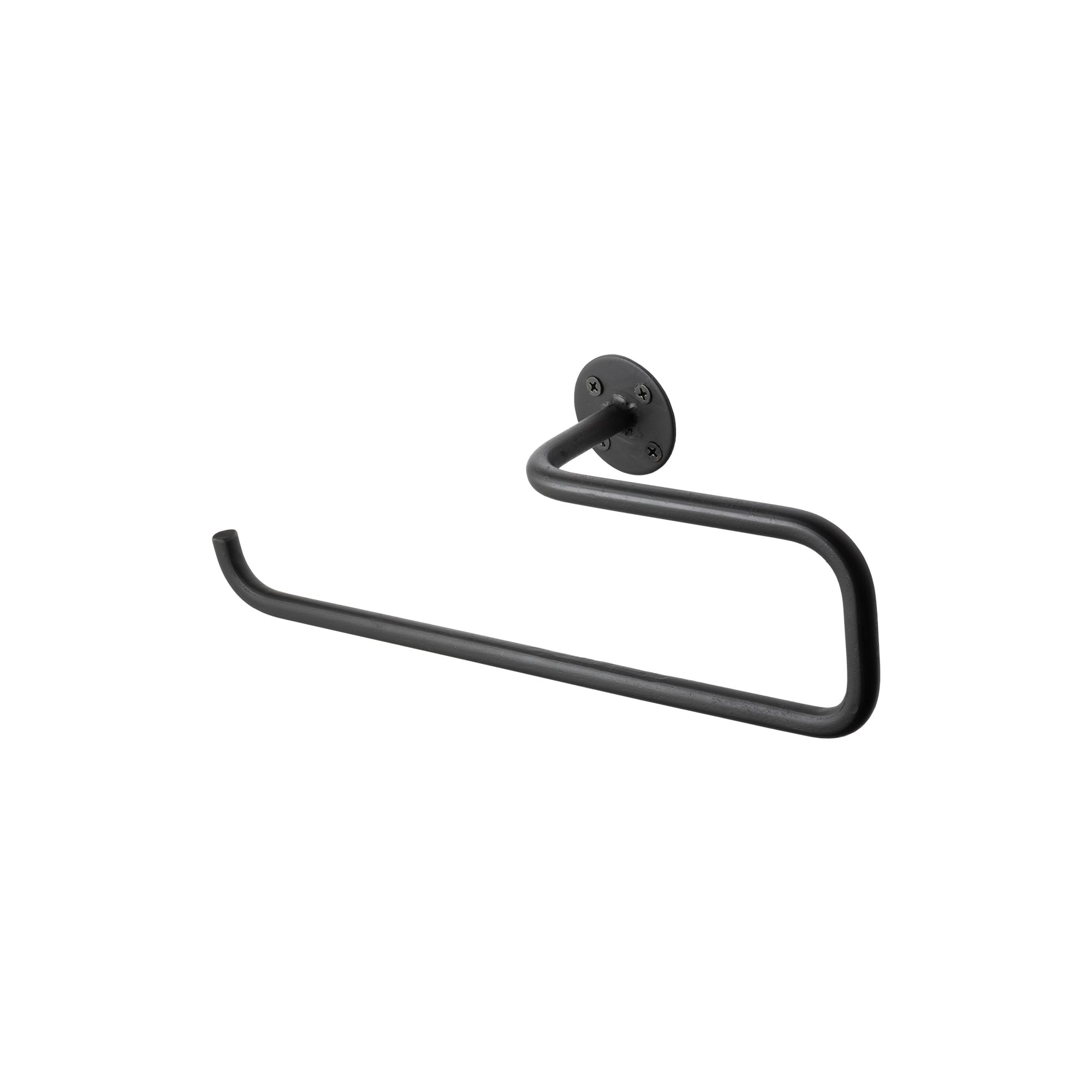 アイアンペーパーホルダー ロング 側面付け 左 KB-AC013-04B-G141 こちらは左向き。座って右側の壁に取り付け用です