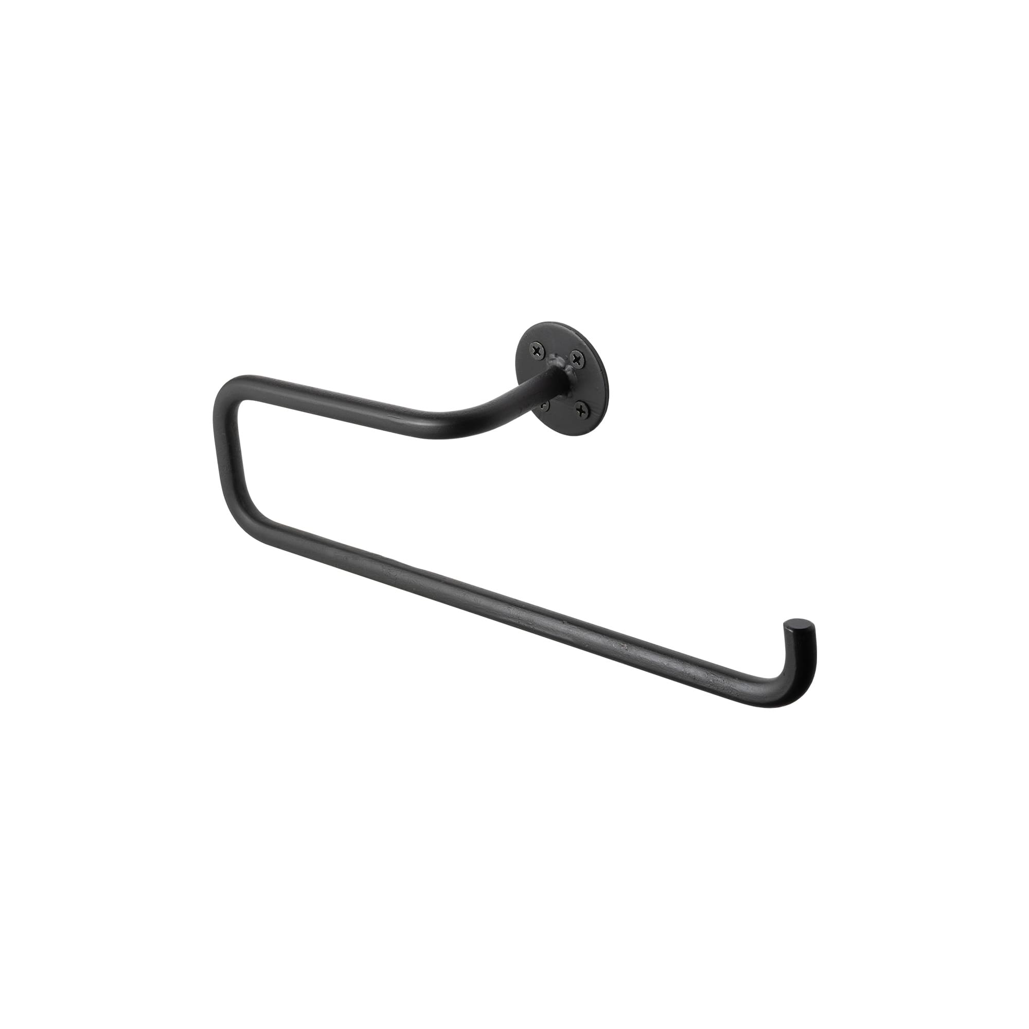 アイアンペーパーホルダー ロング 側面付け 右 KB-AC013-04C-G141 こちらは右向き。座って左側の壁に取り付け用です