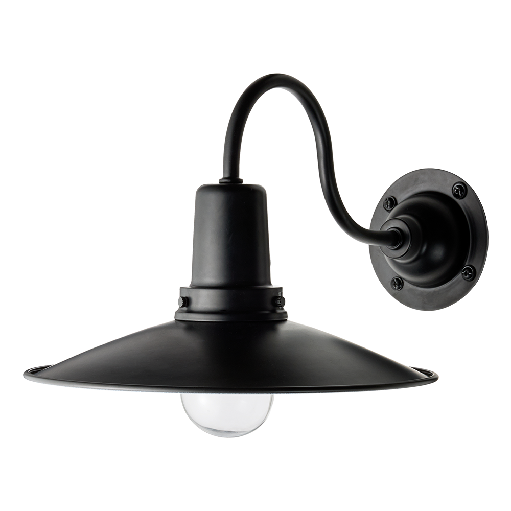 レトロブラケットライト水平アーム ブラック×ブラック