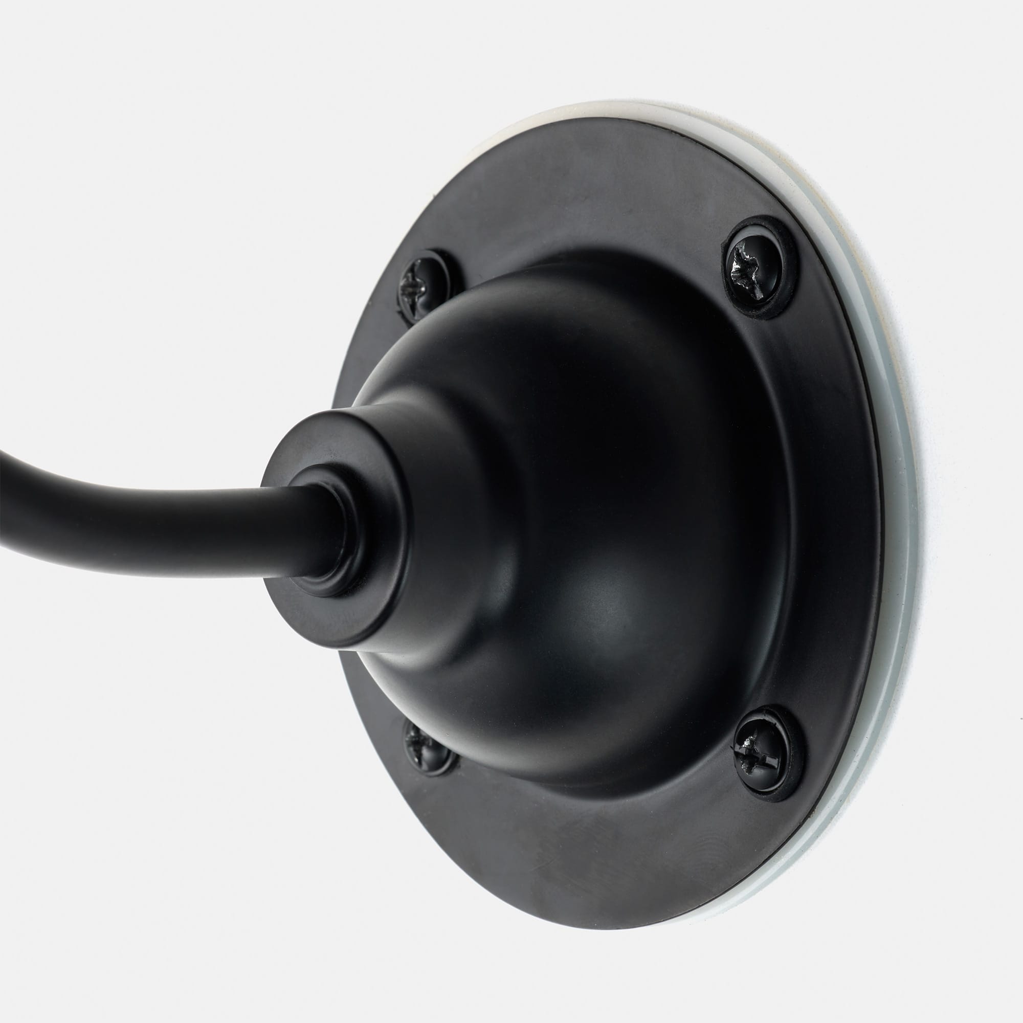 レトロブラケットライト 水平アーム 乳白×ブラック LT-BR003-06-G141 室内で使用の場合、洗面まわりなど湿度の高い場所以外であればベースパッキンは取り付けなくても大丈夫です