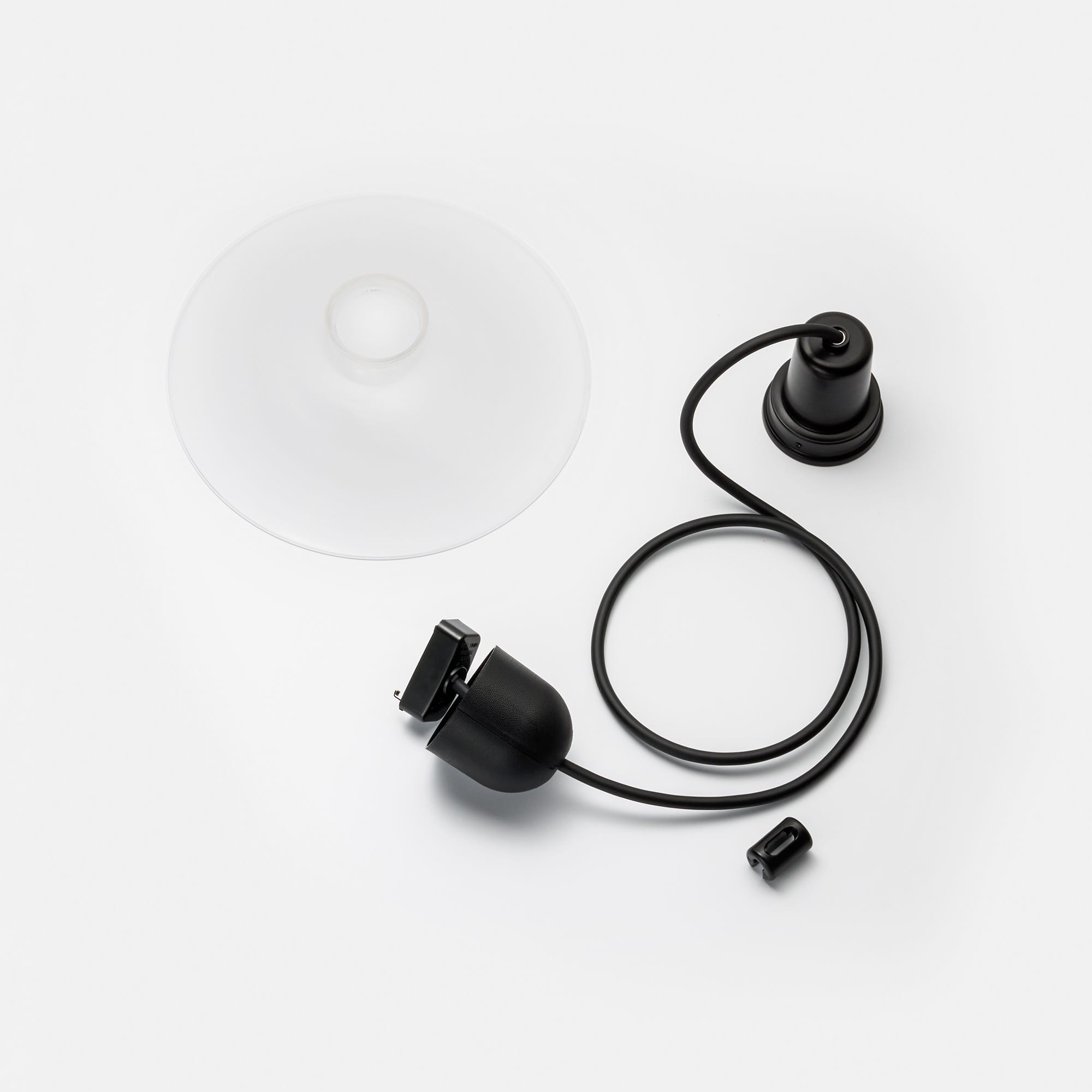 レトロペンダントライト クリア×ブラック LT-PD014-02-G141