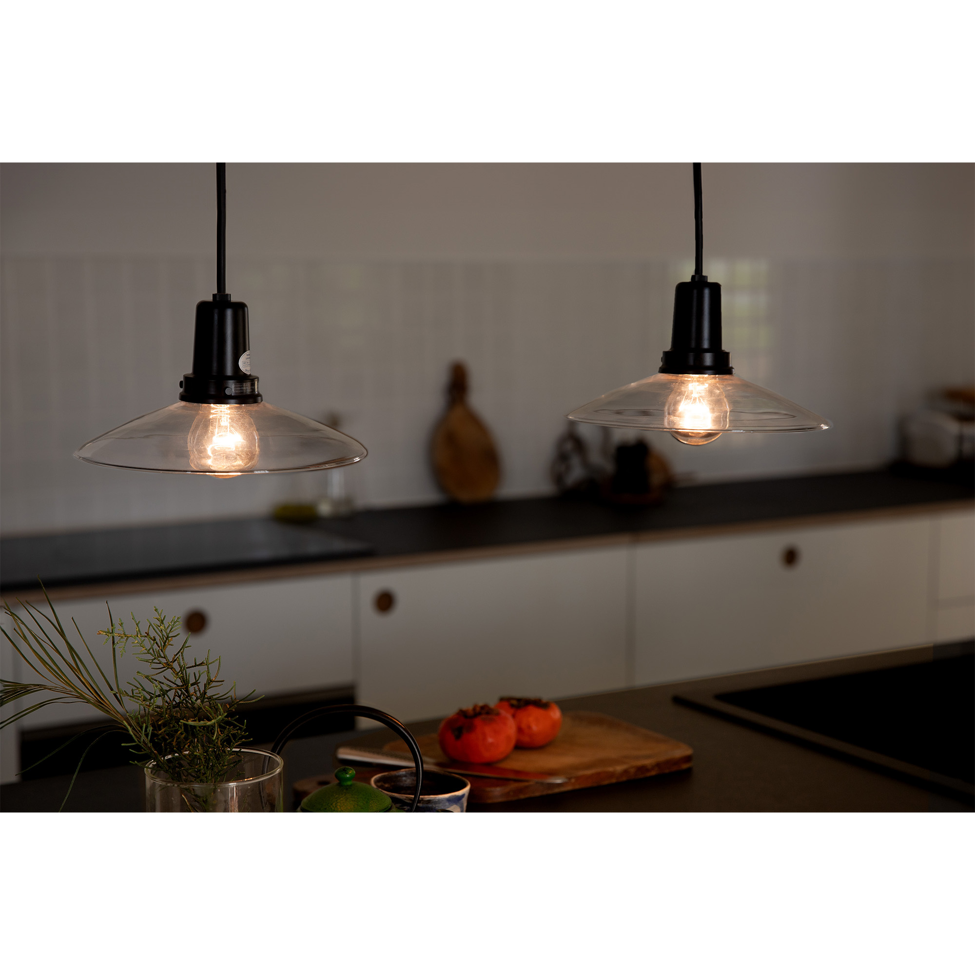 レトロペンダントライト クリア×ブラック LT-PD014-02-G141