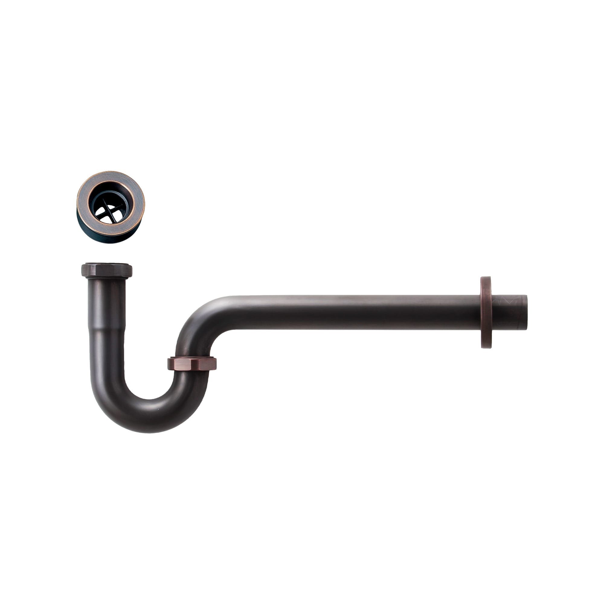 洗面他パーツ 排水金物 P32-10：Pトラップ（ブロンズ） KB-PT012-52-G141