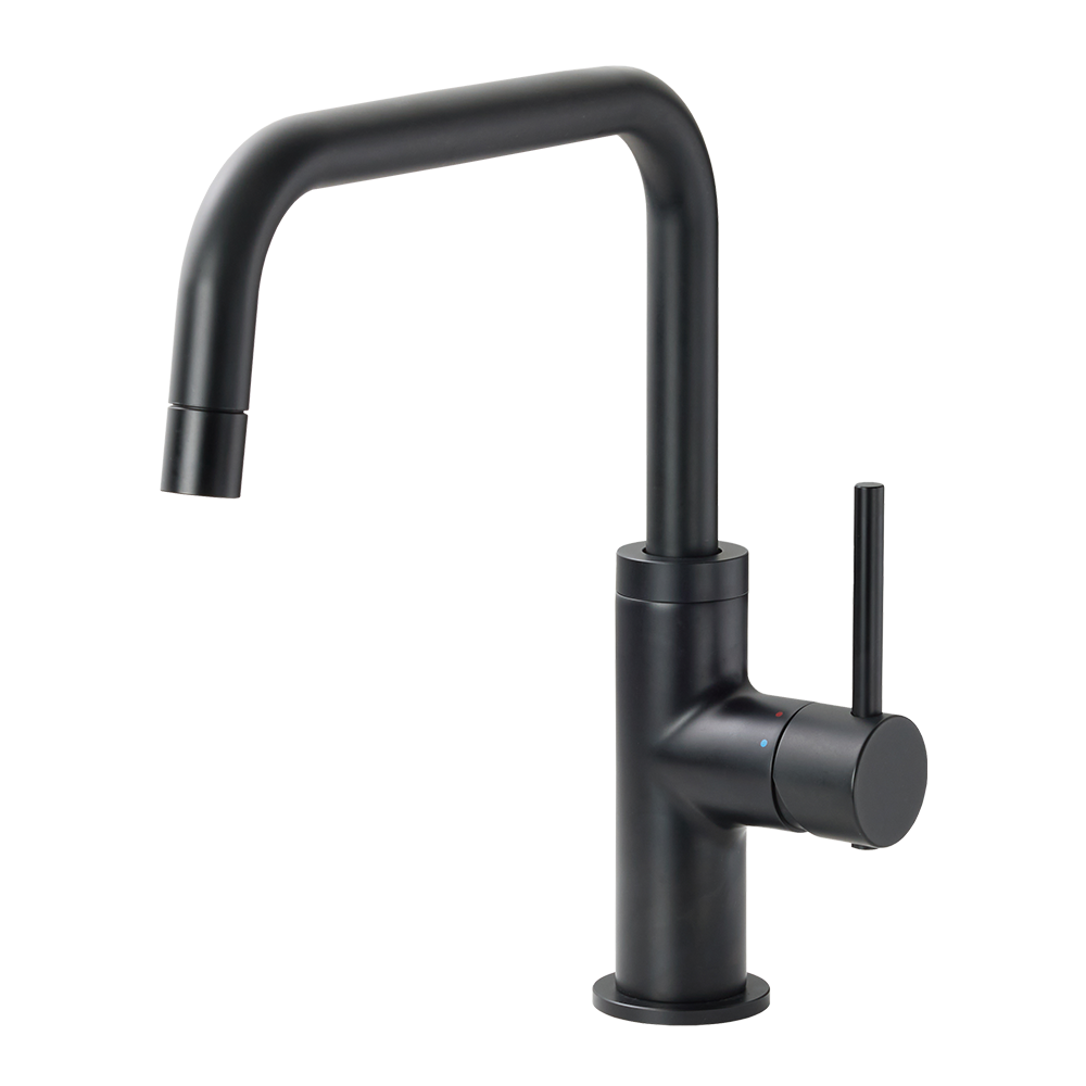 キッチン・洗面水栓ベントネック混合栓 ブラック