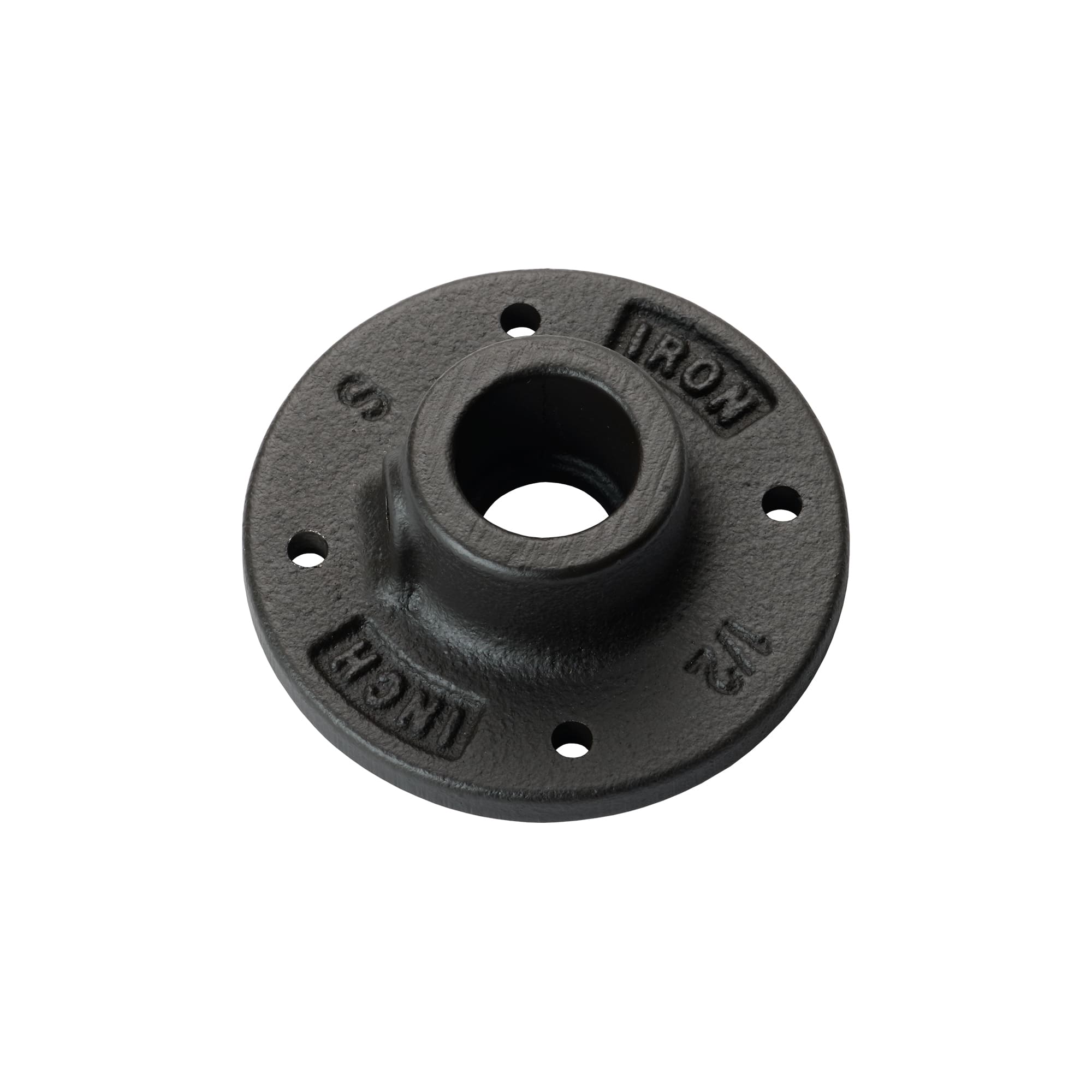 アイアンハンガーパイプ フランジ ブラック PS-HB008-33-G141