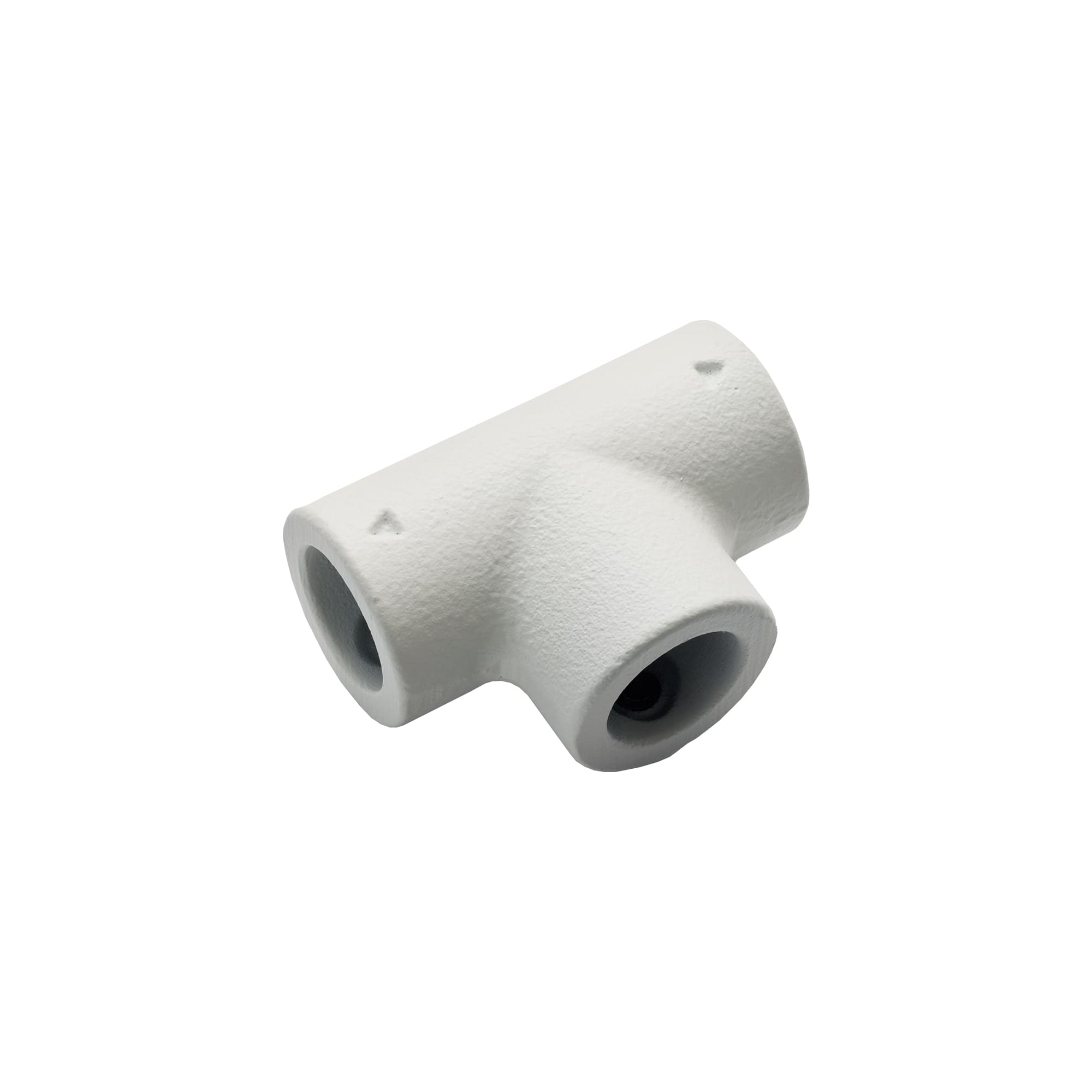 アイアンハンガーパイプ T型連結エルボ ホワイト PS-HB008-38-G141