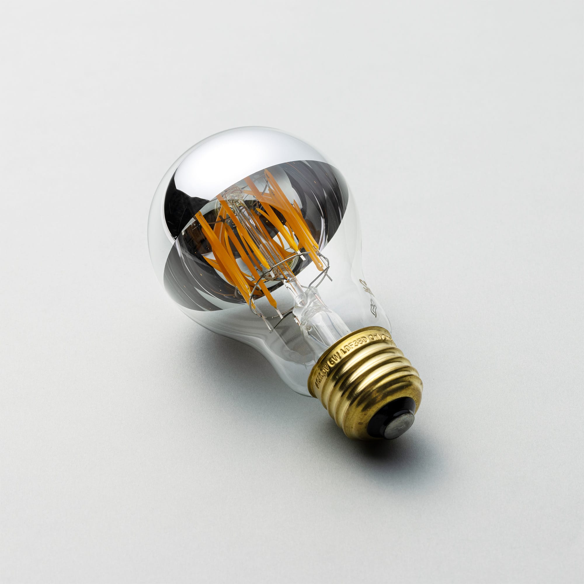 ミラーLED電球 φ60(E26)40W相当 シルバー 2200K電球色 LT-BB007-01-G141