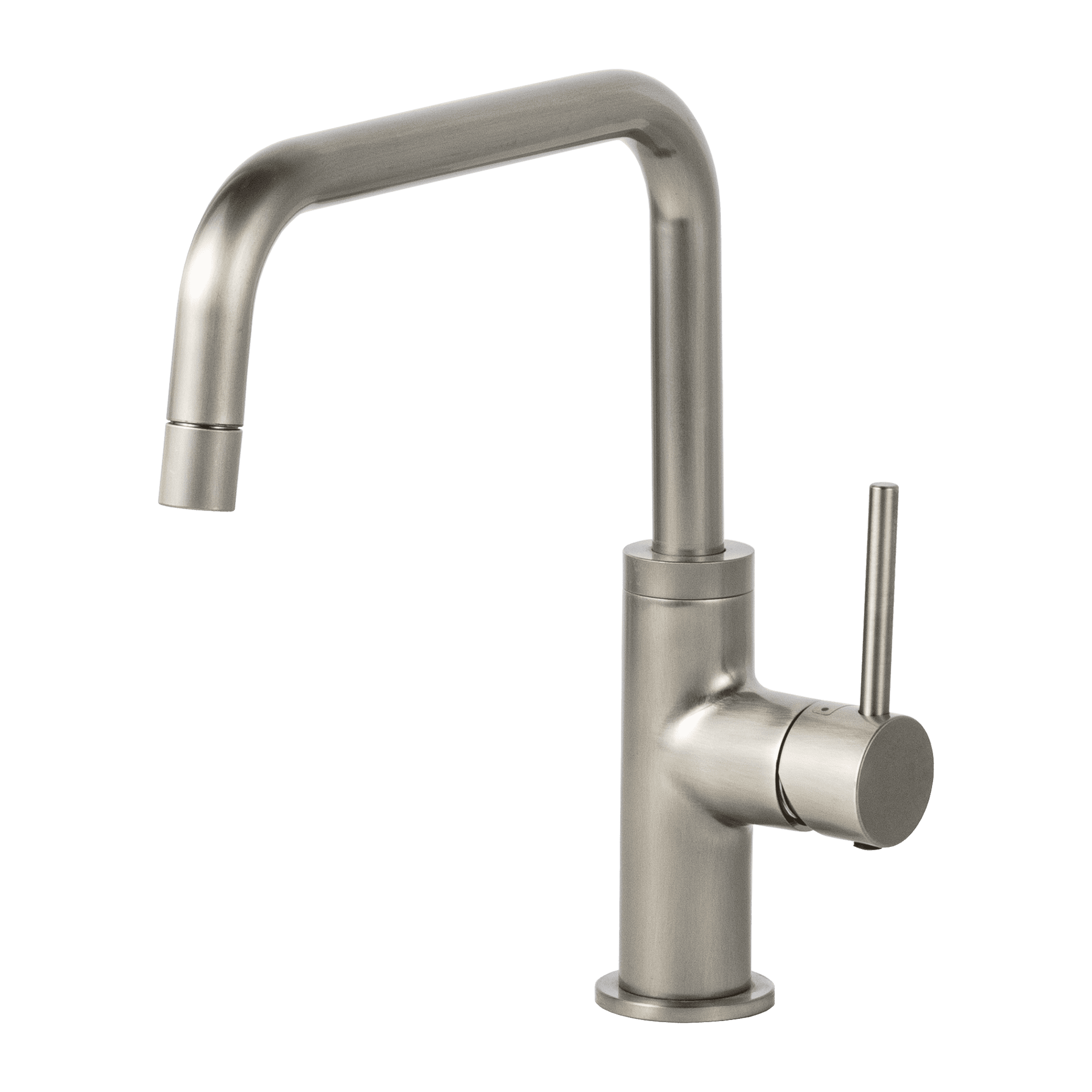 ニッケルサテン水栓ベントネック混合栓