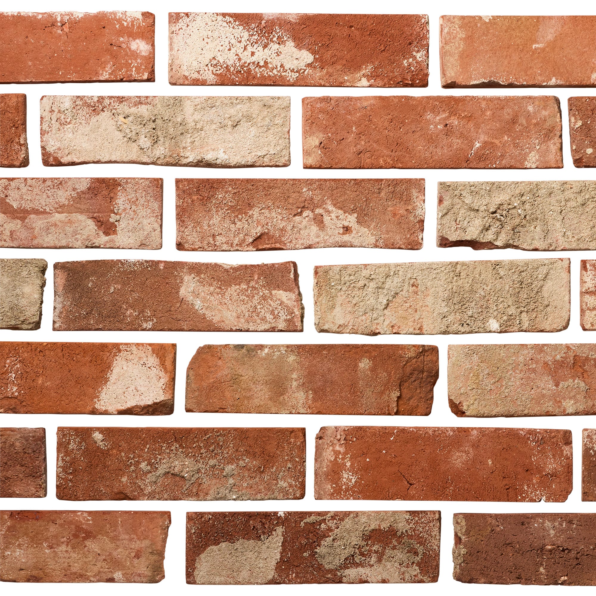 チャイナブリック 満州レッド（古材） WL-TL017-04-G141 年期を感じさせる表面が重厚な壁をつくる