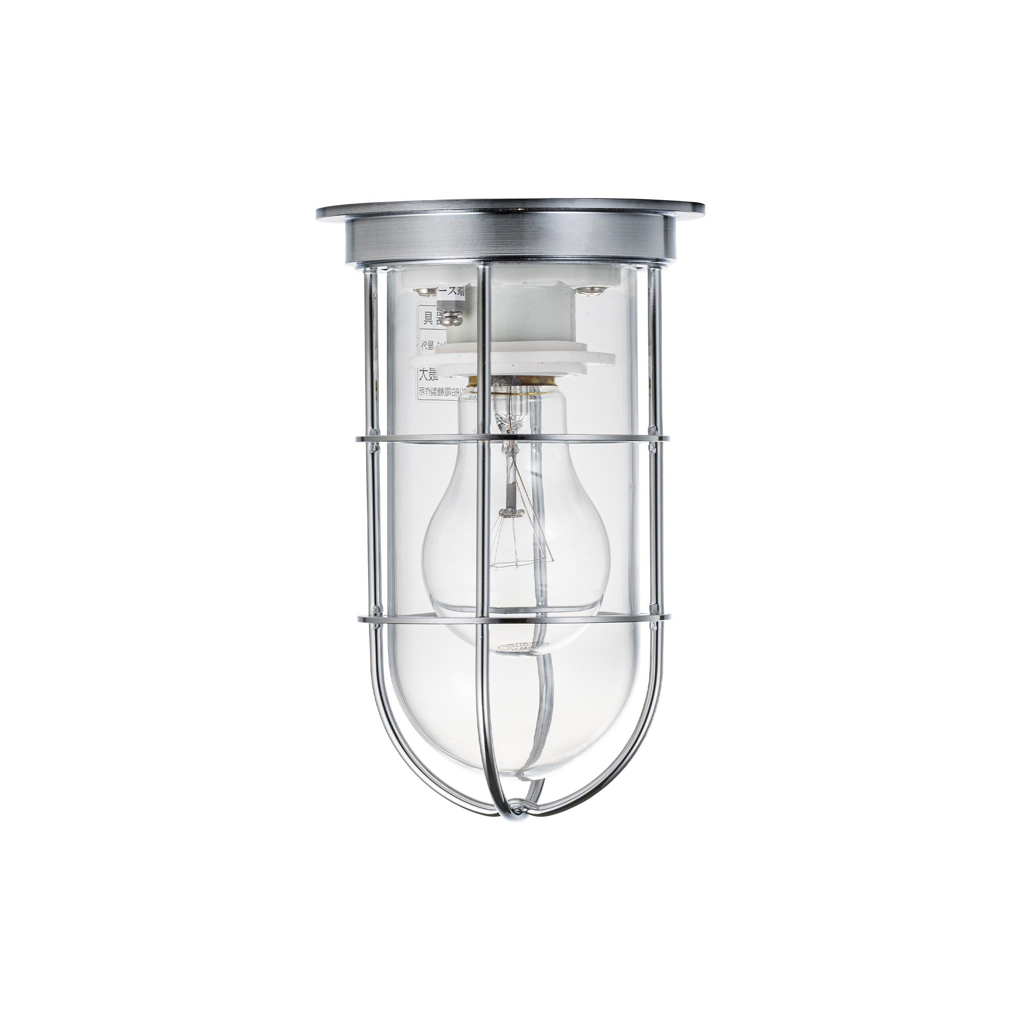 マリンデッキライト シルバー（大） LT-BR002-02-G141 真鍮にクロームメッキの仕上げ。シャープな雰囲気です