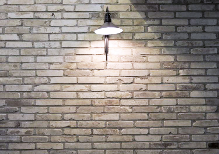 チャイナブリック 大連ホワイト（古材） WL-TL017-05-G141 タイルの凹凸が奥行きのある陰影を生み出す