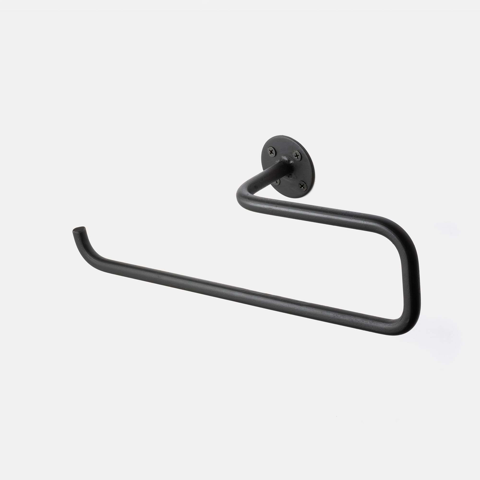 アイアンペーパーホルダー ロング 側面付け 左 KB-AC013-04B-G141