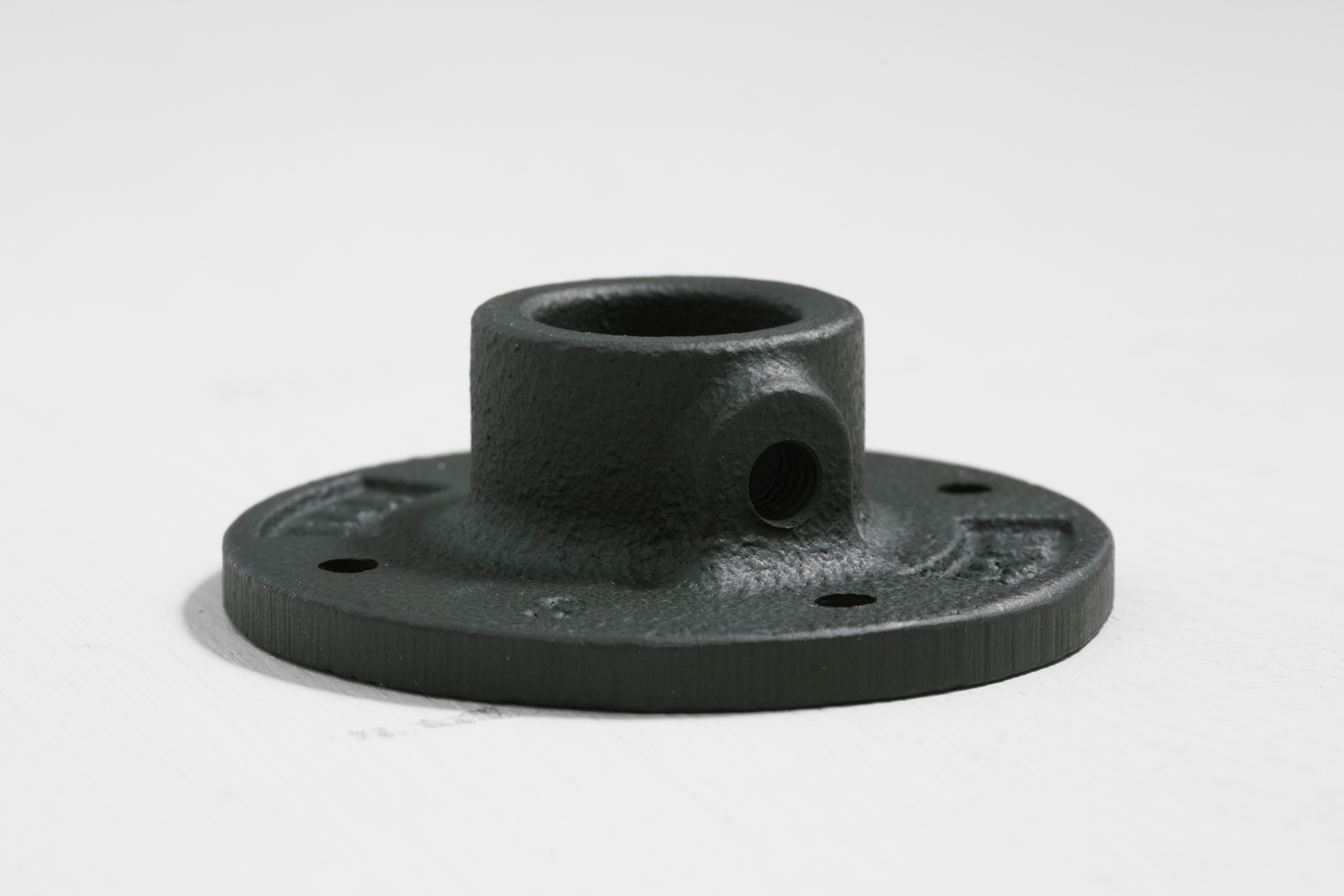 アイアンハンガーパイプ フランジ ブラック PS-HB008-33-G141